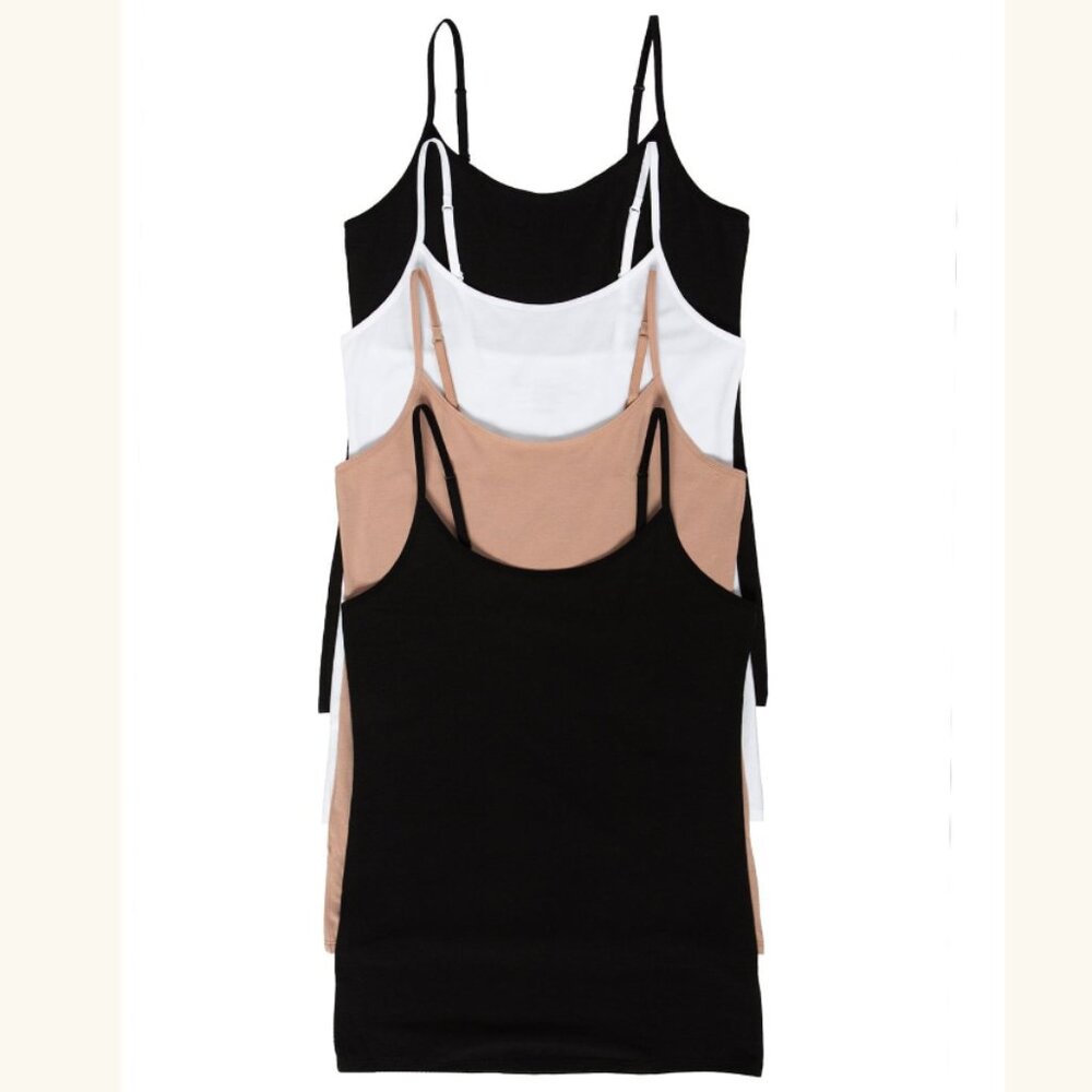 NWT Felina Cotton Modal Stretch Camisole 4-Pack Size XL